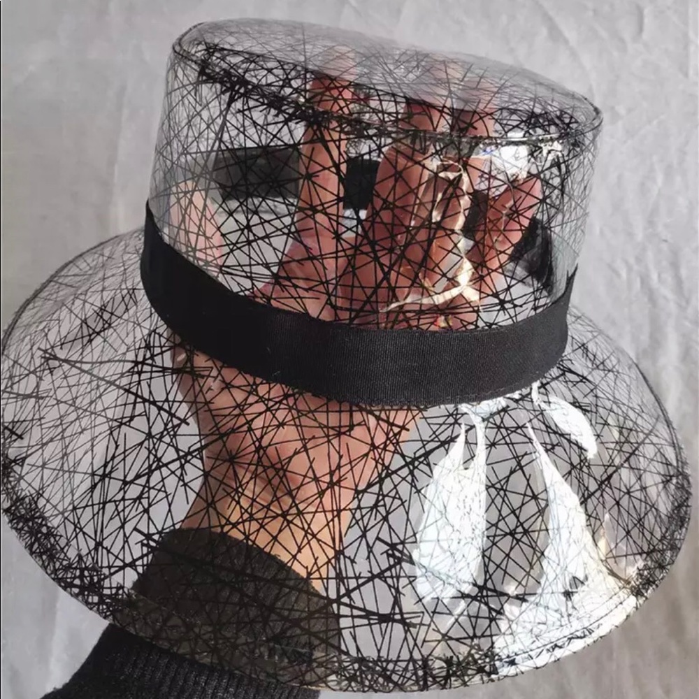 Wide brim PVC sun/rain hat